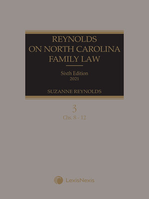 cover image of Reynolds on North Carolina Family Law